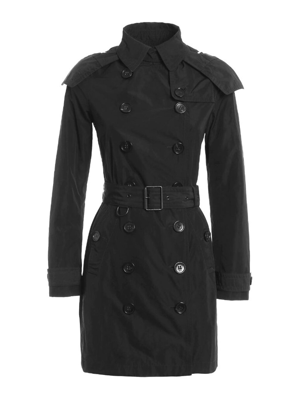 BURBERRY BRIT Balmoral Trench Coat in Black – UK 10 / US 8, fits S–M - Picture 4 of 15